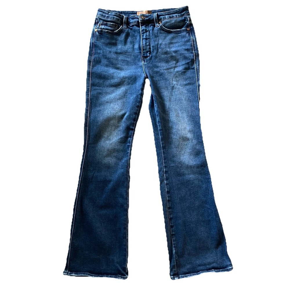 Judy Blue Women's Size 13/31 Regular Boot Cut High Rise Flare Jeans JB88786 DK-R